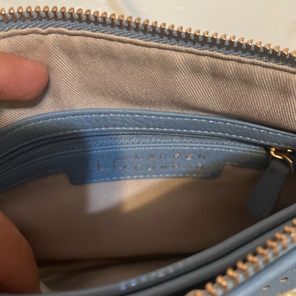 Blue Eyelet Crossbody Bag - Picture 7 of 16